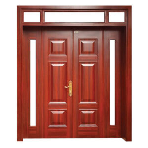 Cửa Thép Vân Gỗ 4 Cánh H6B